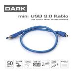 Dark DK-CB-USB3MINI 50 cm USB 3.0 Mini USB Şarj Harici Disk Kutusu Kablosu