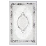 Dark Dk011g Gri Halı Antrasit Detay Kenar Çerçeveli Göbekli Akrilik Tozuaz Modern Salon Halısı 80 X 300 A.grı-K.grı