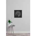 Dark Flamingo El Yapımı Ahşap Üç Boyutlu Plak Çalar Temalı Duvar Süsü 35 x 35