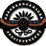 Dark Flamingo El Yapımı Ahşap Üç Boyutlu Yırtıcı Kuş Duvar Süsü