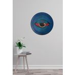 Dark Flamingo El Yapımı Üç Boyutlu Ahşap Göz Duvar Süsü 50 x 50