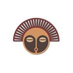 Dark Flamingo El Yapımı Üç Boyutlu Ahşap Modern Afrika Kabile Maskesi Ev Ve Ofis Duvar Dekoru Çok Renkli