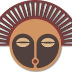 Dark Flamingo El Yapımı Üç Boyutlu Ahşap Modern Afrika Kabile Maskesi Ev Ve Ofis Duvar Dekoru