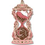 Dark Flamingo Üç Boyutlu Ahşap Kum Saati Ev, Ofis, Kafe Duvar Dekoru