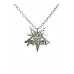 Dark Funeral Logo Figürlü Metal Kolye – 60 Cm Zincirli Black Metal Unisex Takı