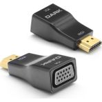 Dark HDMI to VGA Dijital - Analog, Full HD, Altın Uçlu, Tak Çalıştır, Mini Dönüştürücü (DK-HD-AHDMIXVGA5)