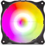 Dark Sessiz 12 CM ARGB 1200 RPM 36CFM, 3Pin, Güçlü Soğutma, Sessiz, Siyah Kasa Fanı (DKCF127ARGB)