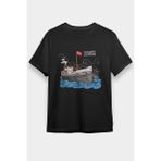 Darkhane 19 Mayıs Bandırma Vapuru Siyah Unisex Tişört T-Shirt - 001-Siyah - 2XL
