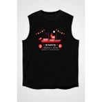 Darkhane 19 Mayıs Gençlik ve Spor Bayramı Bandırma Siyah Unisex Kolsuz Tişört Kesik Kol T-Shirt - 001-Siyah