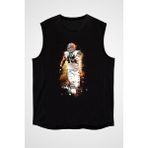 Darkhane Amerikan Futbolu - American Football Siyah Unisex Kolsuz Kesik Kol T-Shirt - 001-Siyah - XL