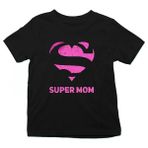 Darkhane Anneler Günü Süper Anne Siyah Unisex Çocuk Tişört T-Shirt - 001-Siyah - 5 - 6 Yaş