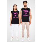 Darkhane Anneler Günü Süper Anne Siyah Unisex Kolsuz Tişört Kesik Kol T-Shirt - 001-Siyah - M