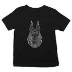 Darkhane Anubis Siyah Unisex Çocuk Tişört T-Shirt - 001-Siyah - 3 - 4 Yaş