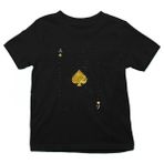 Darkhane As - Iskambil Kağıdı Siyah Tişört Siyah Unisex Çocuk Tişört T-Shirt - 001-Siyah - 11 - 12 Yaş
