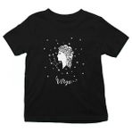 Darkhane Başak Burcu Siyah Unisex Çocuk Tişört T-Shirt - 001-Siyah - 9 - 10 Yaş