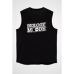 Darkhane Biyoloji Modu Açık Siyah Unisex Kolsuz Tişört Kesik Kol T-Shirt - 001-Siyah - XL