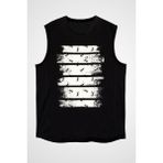 Darkhane Çalışkan Karınca Siyah Unisex Kolsuz Tişört Kesik Kol T-Shirt - 001-Siyah