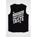 Darkhane Çekirge Siyah Unisex Kolsuz Tişört Kesik Kol T-Shirt - 001-Siyah