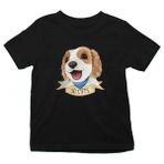 Darkhane Çok Tatlı Poodle Kaniş Siyah Unisex Çocuk Tişört T-Shirt - 001-Siyah - 9 - 10 Yaş