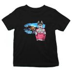 Darkhane Dağlardaki Sibirya Kurdu Husky Haski Siyah Unisex Çocuk Tişört T-Shirt - 001-Siyah - 1 - 2 Yaş