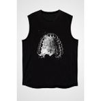 Darkhane Dişler Dişçi Siyah Unisex Kolsuz Tişört Kesik Kol T-Shirt - 001-Siyah - M