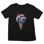 Darkhane Dondurmacı Siyah Unisex Çocuk Tişört T-Shirt - 001-Siyah - 1 - 2 Yaş