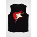 Darkhane Eriyen Elektro Gitar Siyah Unisex Kolsuz Tişört Kesik Kol T-Shirt - 001-Siyah - XL