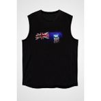 Darkhane Falkland Islands Siyah Unisex Kolsuz Tişört Kesik Kol T-Shirt - 001-Siyah - XS