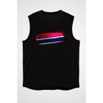 Darkhane Gambiya - Gambia Siyah Unisex Kolsuz Kesik Kol T-Shirt - 001-Siyah