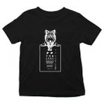 Darkhane Göz Doktoru Kurt Siyah Unisex Çocuk Tişört T-Shirt - 001-Siyah - 9 - 10 Yaş