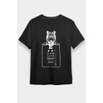 Darkhane Göz Doktoru Kurt Siyah Unisex Tişört T-Shirt - 001-Siyah - XS