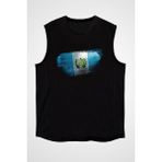 Darkhane Guatemala Siyah Unisex Kolsuz Tişört Kesik Kol T-Shirt - 001-Siyah