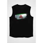 Darkhane Inguşetya - Ingushetia Siyah Unisex Kolsuz Tişört Kesik Kol T-Shirt - 001-Siyah - XL