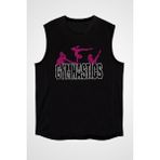 Darkhane Jimnastik Siyah Unisex Kolsuz Tişört Kesik Kol T-Shirt - 001-Siyah - XL