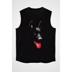 Darkhane K-9 Alman Kurdu Siyah Unisex Kolsuz Kesik Kol T-Shirt - 001-Siyah - 2XL