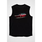Darkhane Kenya Siyah Unisex Kolsuz Kesik Kol T-Shirt - 001-Siyah - XS