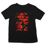Darkhane Kırmızı Gelincik Uğur Böceği Siyah Unisex Çocuk Tişört T-Shirt - 001-Siyah - 1 - 2 Yaş
