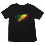 Darkhane Kongo - Republic Congo Siyah Unisex Çocuk Tişört T-Shirt - 001-Siyah - 3 - 4 Yaş
