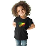 Darkhane Kongo - Republic Congo Siyah Unisex Çocuk Tişört T-Shirt - 001-Siyah - 9 - 10 Yaş