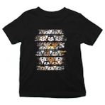Darkhane Kurt Köpeği Siyah Unisex Çocuk Tişört T-Shirt - 001-Siyah - 1 - 2 Yaş