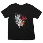 Darkhane Kurt Siyah Unisex Çocuk Tişört T-Shirt - 001-Siyah - 1 - 2 Yaş