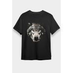 Darkhane Kurt Siyah Unisex Tişört T-Shirt - 001-Siyah