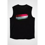 Darkhane Macaristan - Hungary Siyah Unisex Kolsuz Tişört Kesik Kol T-Shirt - 001-Siyah - XS
