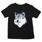 Darkhane Mavi Gözlü Köpek Sibirya Kurdu Husky Haski Siyah Unisex Çocuk Tişört T-Shirt - 001-Siyah - 9 - 10 Yaş