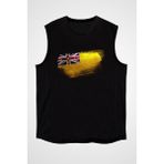 Darkhane Niue Siyah Unisex Kolsuz Tişört Kesik Kol T-Shirt - 001-Siyah - M