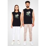 Darkhane Parkour Siyah Unisex Kolsuz Tişört Kesik Kol T-Shirt - 001-Siyah - 2XL