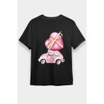 Darkhane Pembe Tospik Siyah Unisex Tişört T-Shirt - 001-Siyah