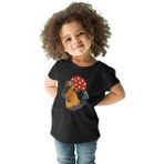 Darkhane Şapkalı Rottweiler Siyah Unisex Çocuk Tişört T-Shirt - 001-Siyah - 3 - 4 Yaş