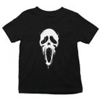 Darkhane Scream Maske Siyah Unisex Çocuk Tişört T-Shirt - 001-Siyah - 3 - 4 Yaş