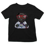 Darkhane Süper Kahraman Süper Pug Siyah Unisex Çocuk Tişört T-Shirt - 001-Siyah - 5 - 6 Yaş